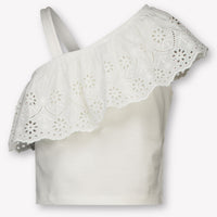 Mayoral Kids Girls T-Shirt In OffWhite