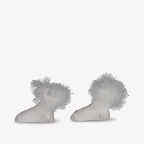 Mayoral Baby Girls Socks In White