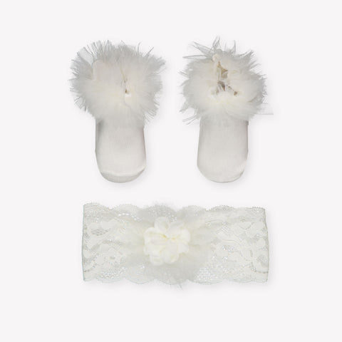 Mayoral Baby Girls Socks In OffWhite