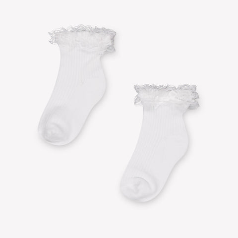 Mayoral Baby Girls Socks In White