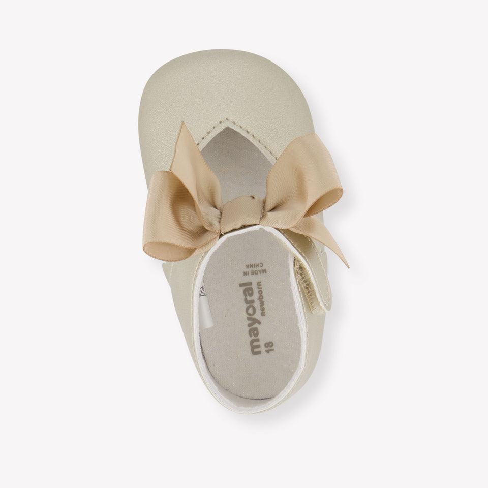 Mayoral Baby Girls Shoes In Gold