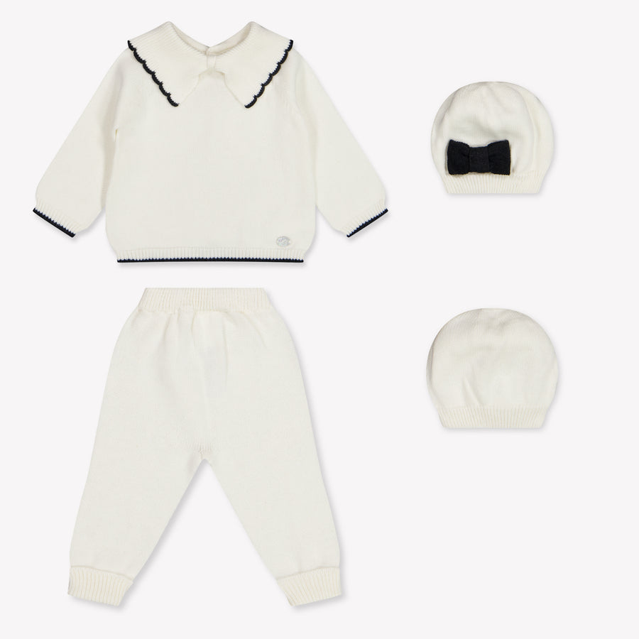 Martin Aranda Baby Girls Playsuit In OffWhite