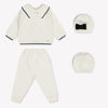 Martin Aranda Baby Meisjes Boxpakje In Off White
