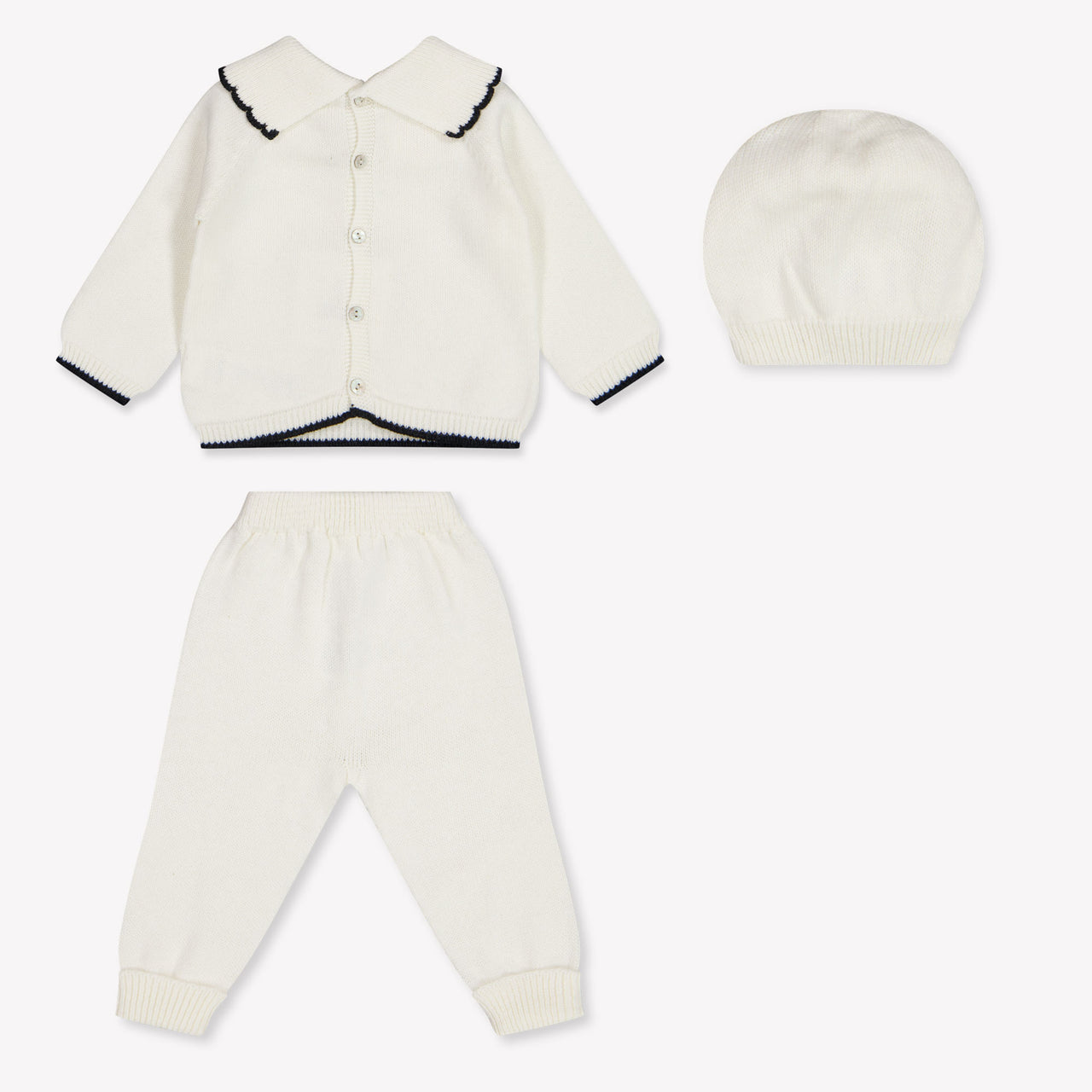 Martin Aranda Baby Meisjes Boxpakje In Off White