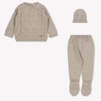 Martin Ananda Baby Boys Playsuit In Beige