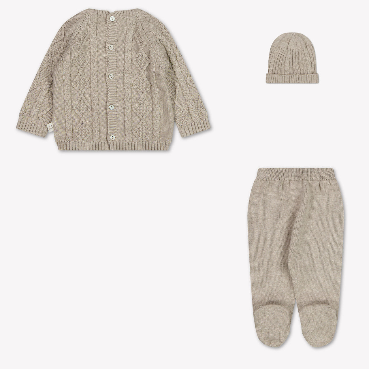Martin Ananda Baby Boys Playsuit In Beige