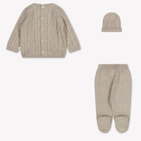 Martin Ananda Baby Boys Playsuit In Beige