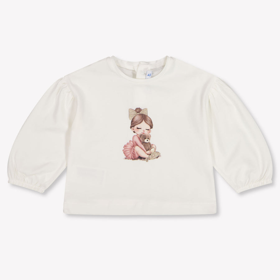Mayoral Baby Girls T-Shirt in Off-White