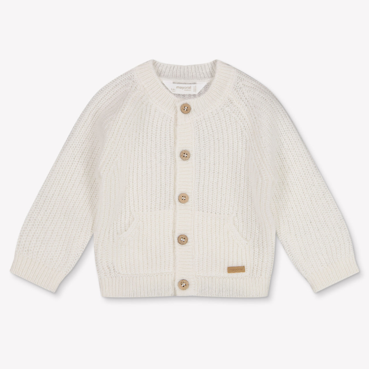 Mayoral Baby Boys Cardigan In Light Beige
