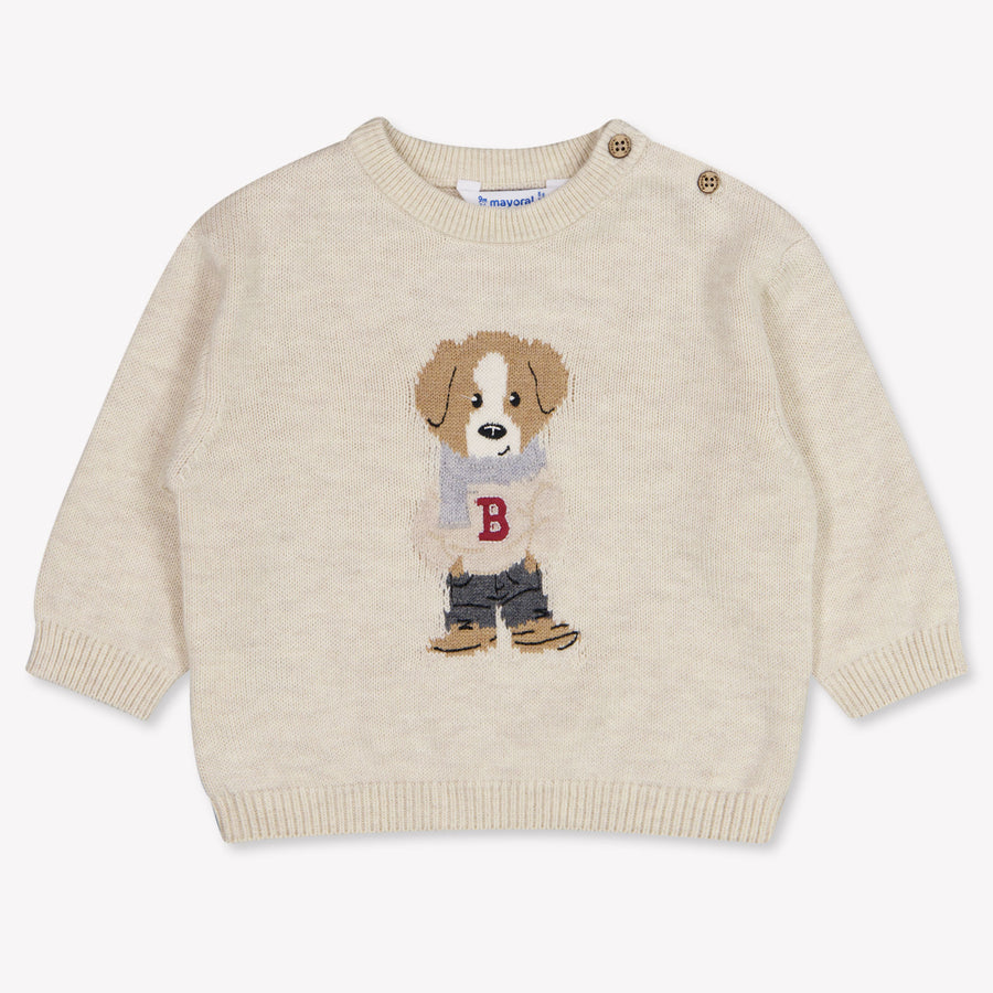 Mayoral Baby Jongens Trui In Licht Beige