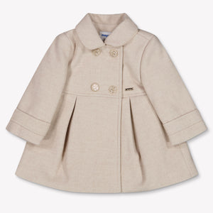 Mayoral Baby Girls Winter Jacket in Light Beige