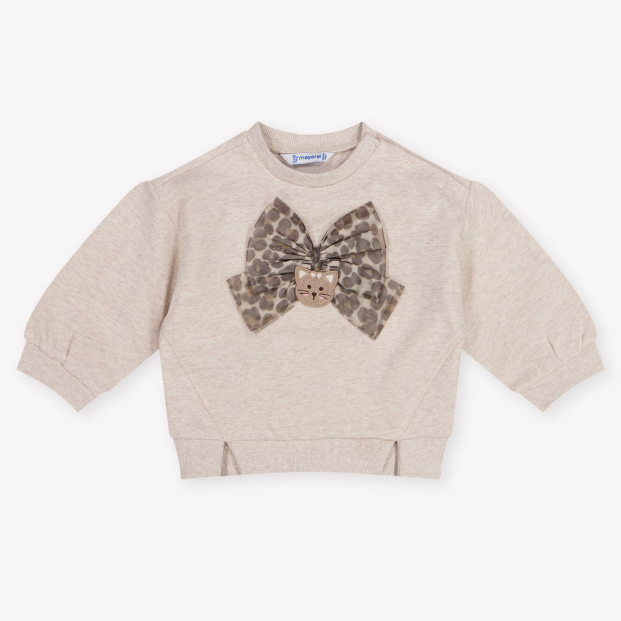 Mayoral Baby Girls Sweater In Light Beige