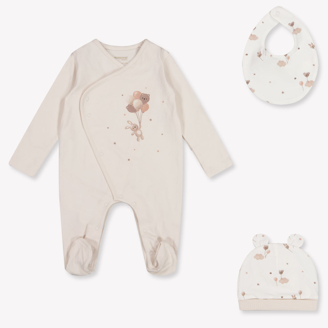 Mayoral Baby Girls Romper in Light Beige