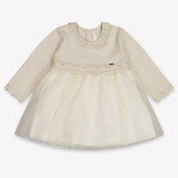 Mayoral Baby Girls Dress In Light Beige