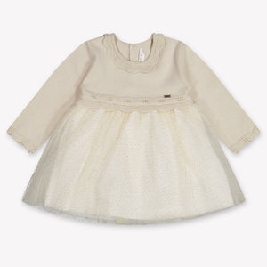 Mayoral Baby Girls Dress In Light Beige