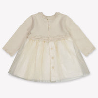 Mayoral Baby Girls Dress In Light Beige