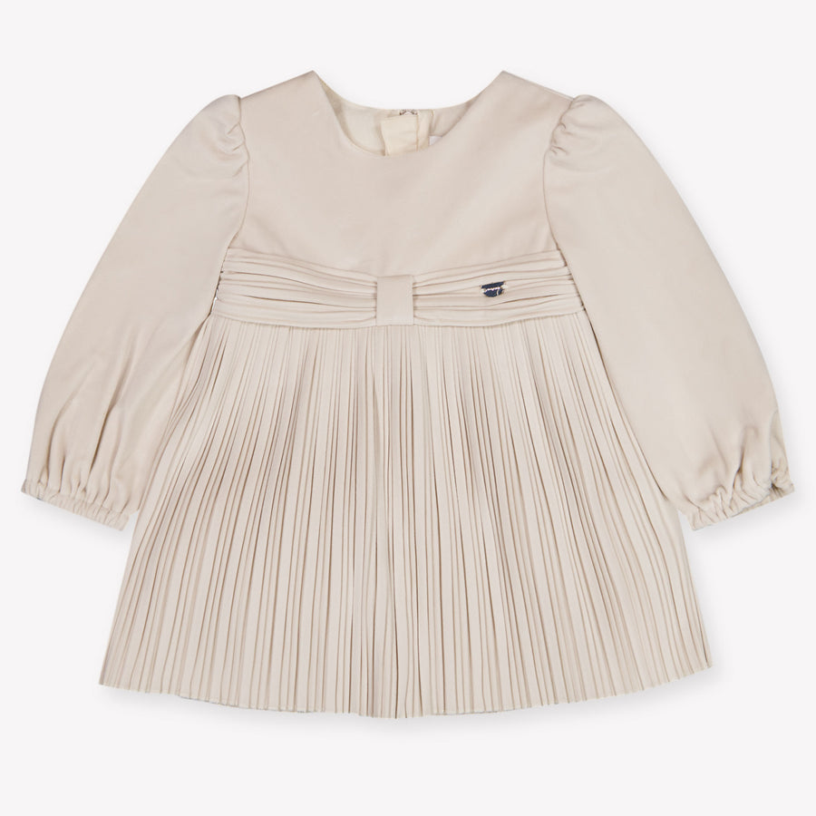 Mayoral Baby Girls Dress In Light Beige