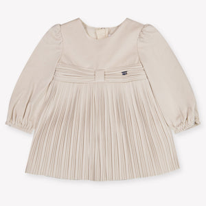 Mayoral Baby Girls Dress in Light Beige