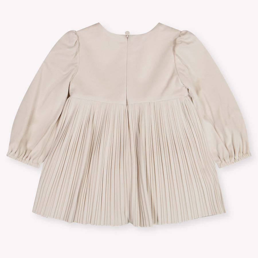 Mayoral Baby Girls Dress in Light Beige