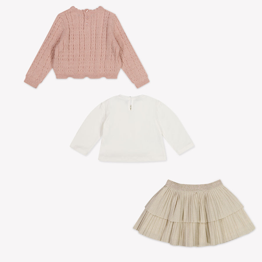 Mayoral Baby Girls Set In Light Pink