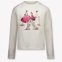 Mayoral Kids Girls T-Shirt In OffWhite