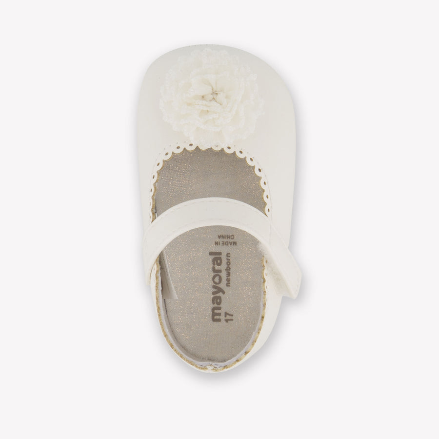 Mayoral Baby Girls Shoes In OffWhite