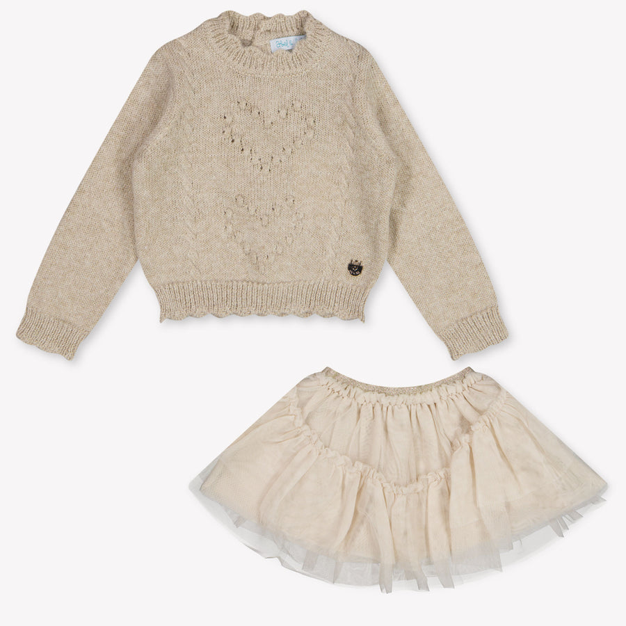 Abel & Lula Baby Meisjes Setje In Beige
