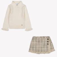Abel & Lula Baby Girls Set In Beige