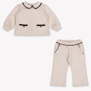 Abel & Lula Baby Meisjes Setje In Licht Beige