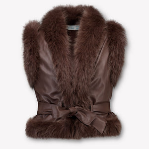 Abel & Lula Kinder Meisjes Gilets In Bruin
