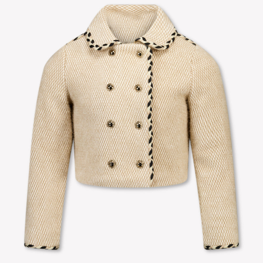 Abel & Lula Girls Blazer in Light Beige