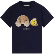Palm Angels Kinder Jongens T-Shirt Navy