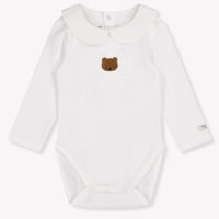 Donsje Amsterdam Davo Baby Boys Romper In OffWhite