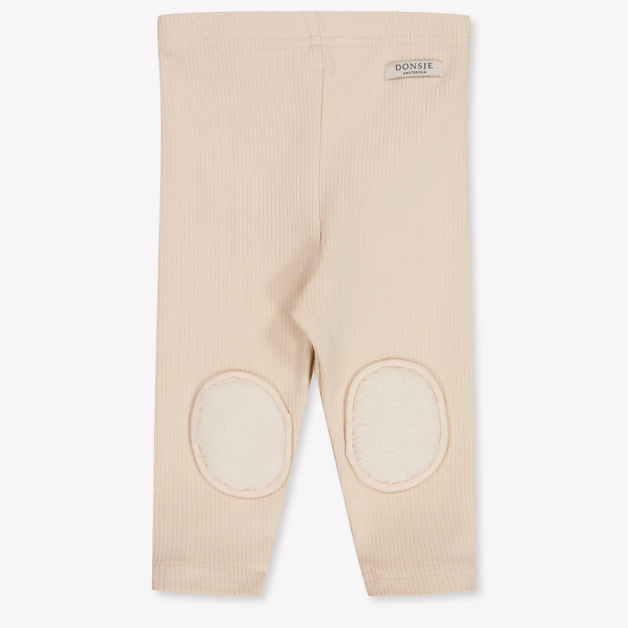 Donsje Amsterdam Keene Baby Unisex Legging In Licht Beige