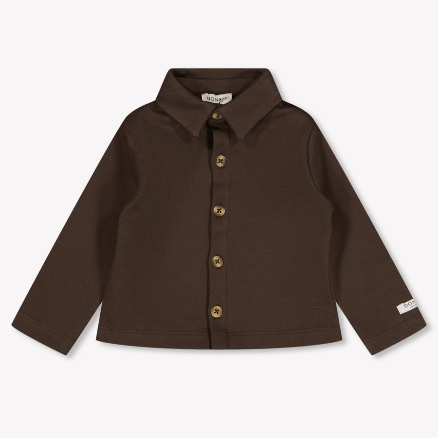 Donsje Amsterdam Touten Baby Jongens Blouse In Bruin