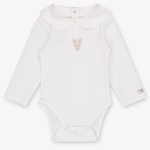 Donsje Amsterdam Davo Baby Meisjes Rompertje In Off White