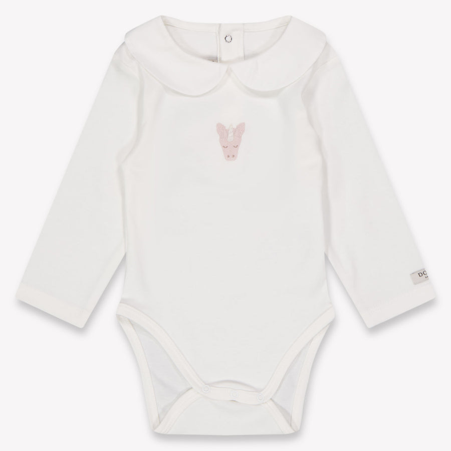 Donsje Amsterdam Davo Baby Meisjes Rompertje In Off White