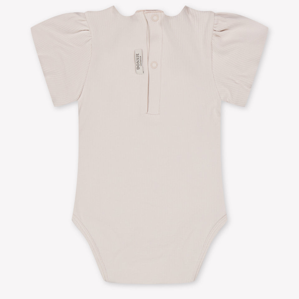 Donsje Amsterdam Nowi Baby Girls Romper In Light Pink