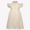 Donsje Amsterdam Fleurance Kids Girls Dress In Light Beige