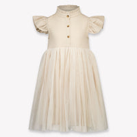 Donsje Amsterdam Fleurance Kinder Meisjes Jurk In Licht Beige