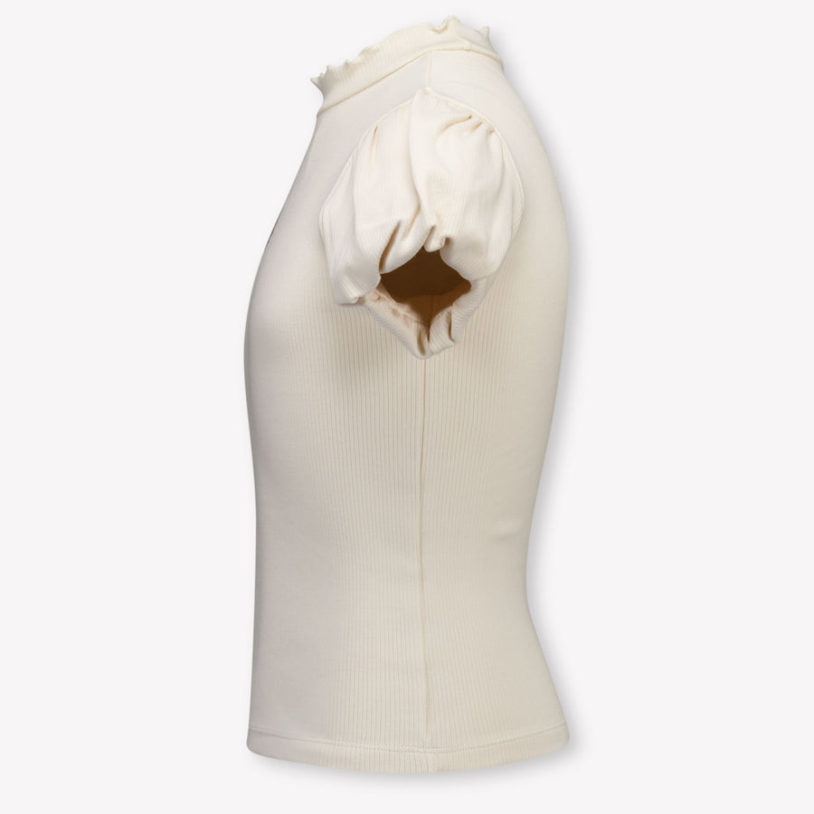 Donsje Amsterdam Nowien Kids Girls T-Shirt In OffWhite