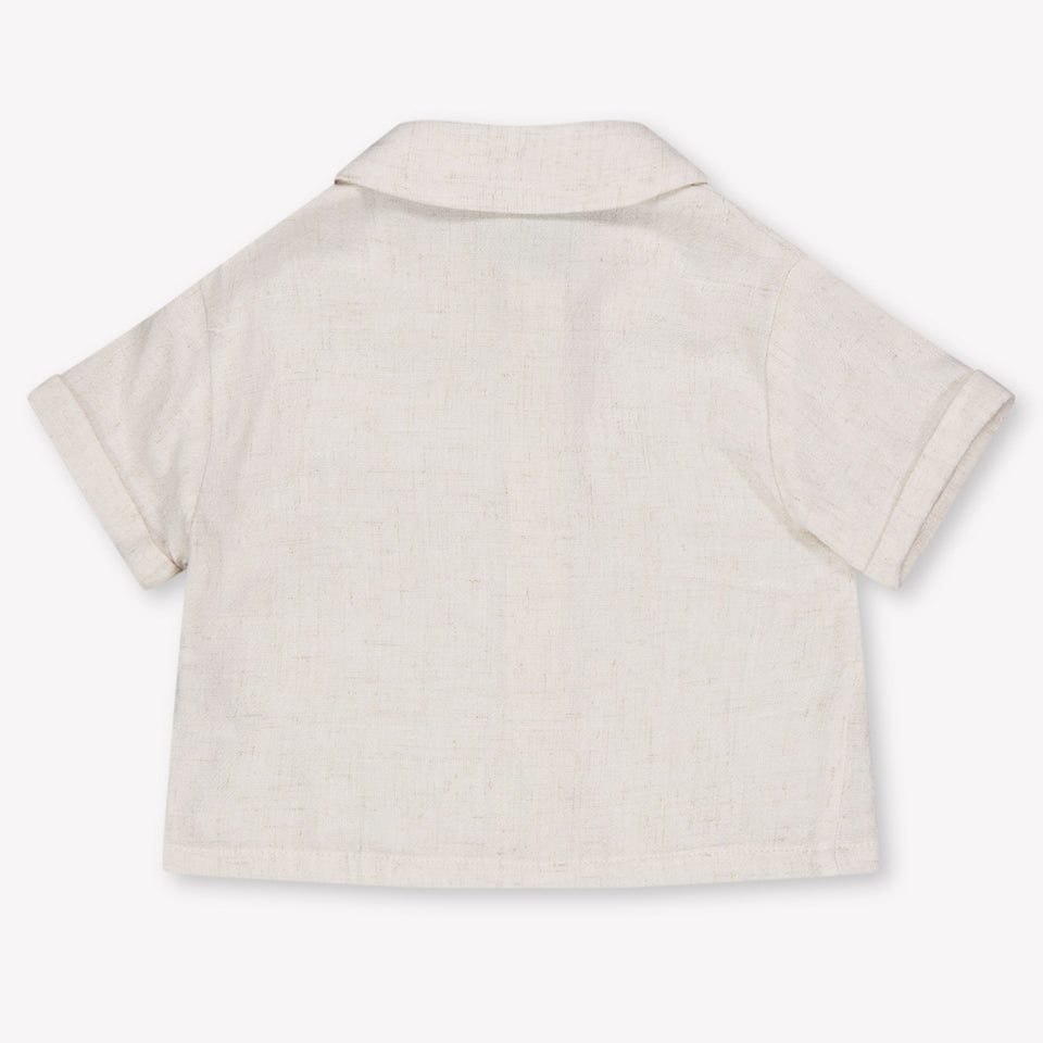 Donsje Amsterdam Brammie Baby Boys Blouse In OffWhite