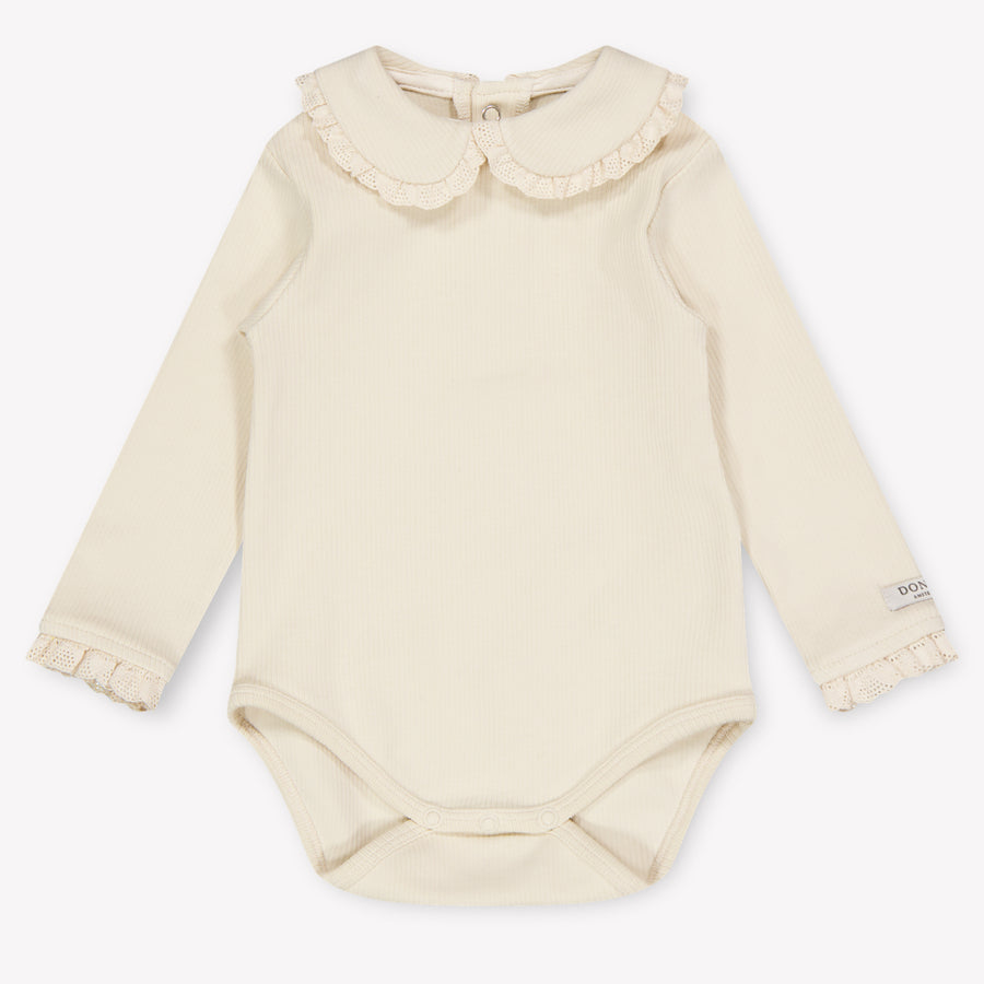 Donsje Amsterdam Diet Baby Girls Romper In Light Beige