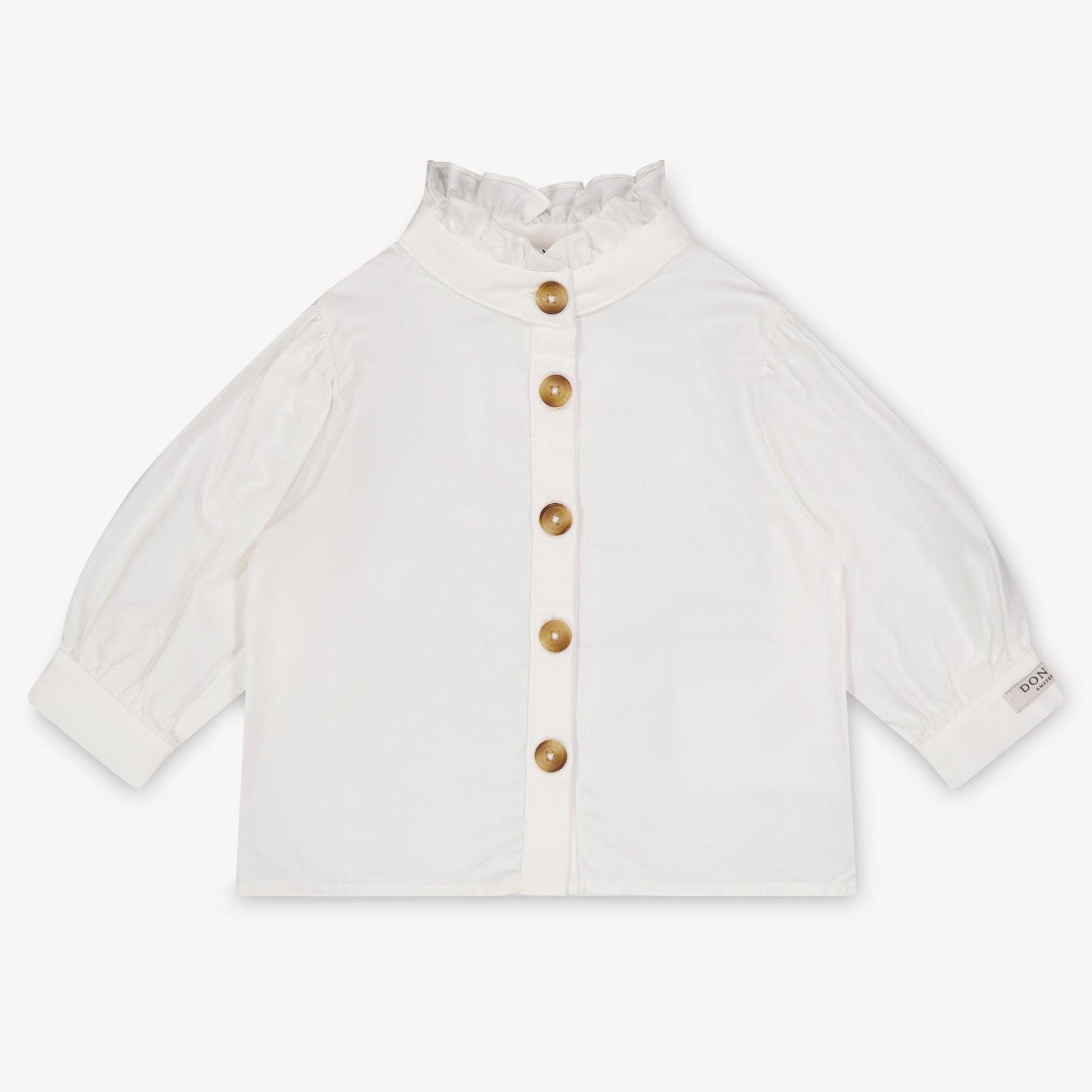 Donsje Amsterdam Fini Baby Meisjes Blouse In Off White