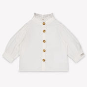 Donsje Amsterdam Fini Baby Meisjes Blouse In Off White