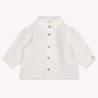 Donsje Amsterdam Fini Baby Girls Blouse In OffWhite