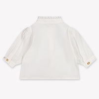 Donsje Amsterdam Fini Baby Girls Blouse In OffWhite