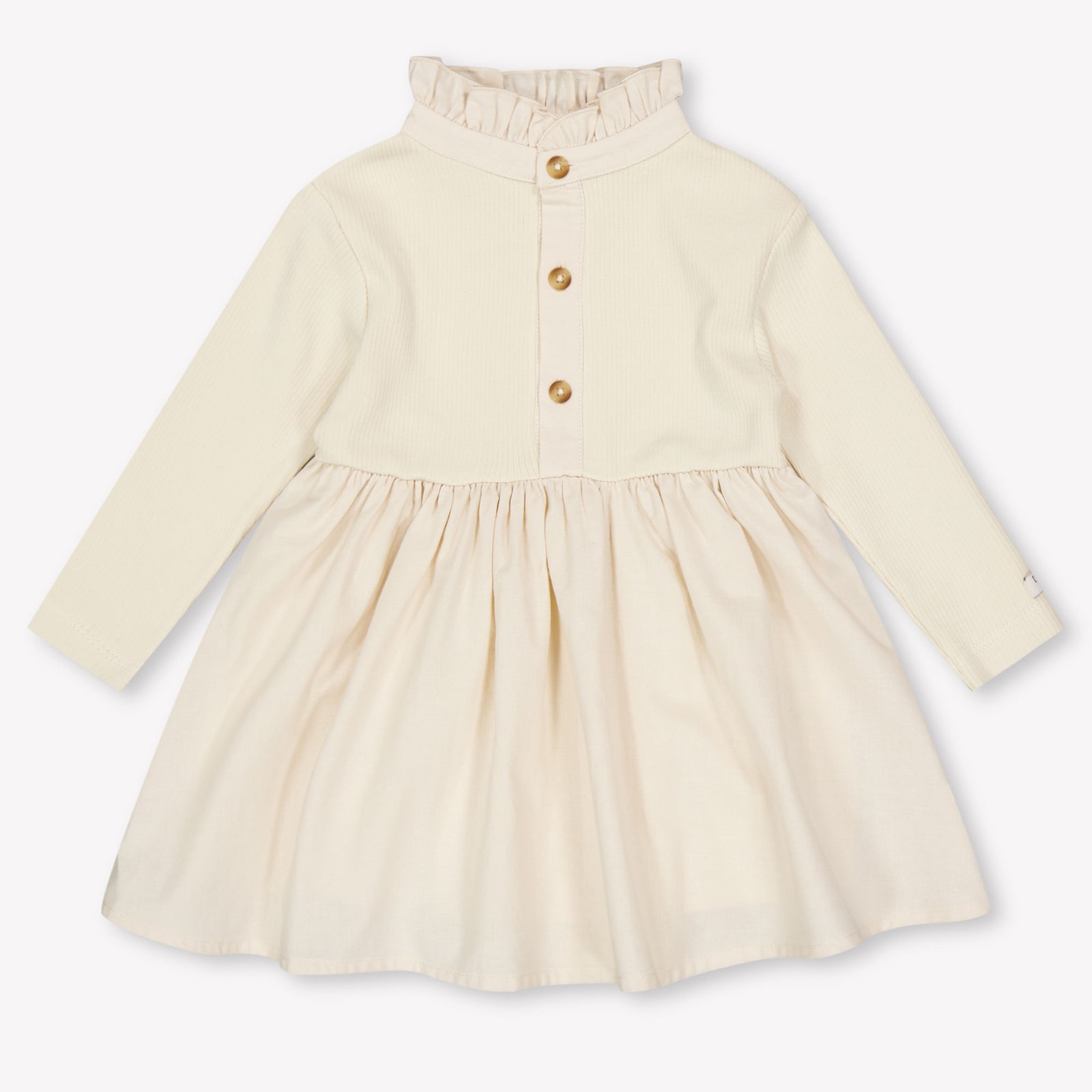 Donsje Amsterdam Louen Baby Meisjes Jurk In Beige