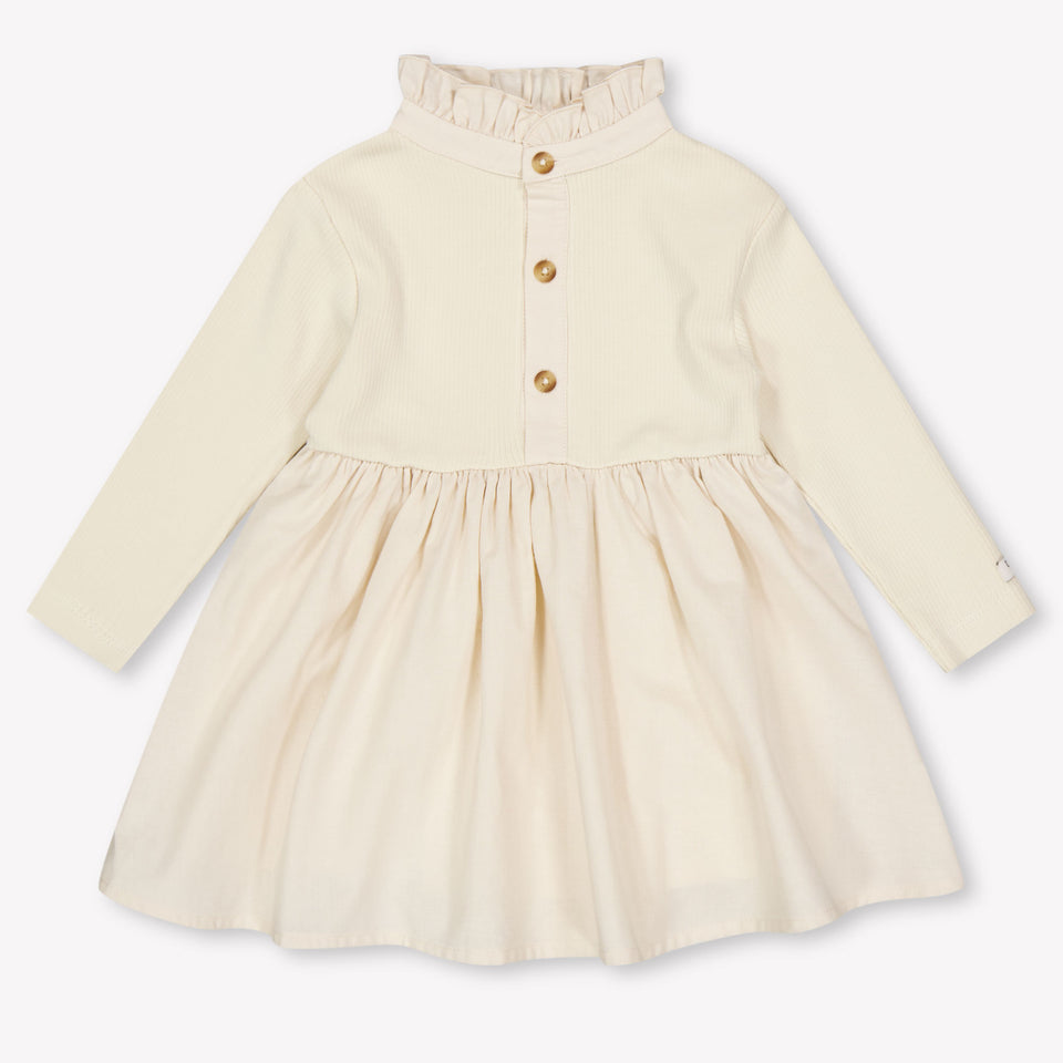 Donsje Amsterdam Louen Baby Meisjes Jurk In Beige