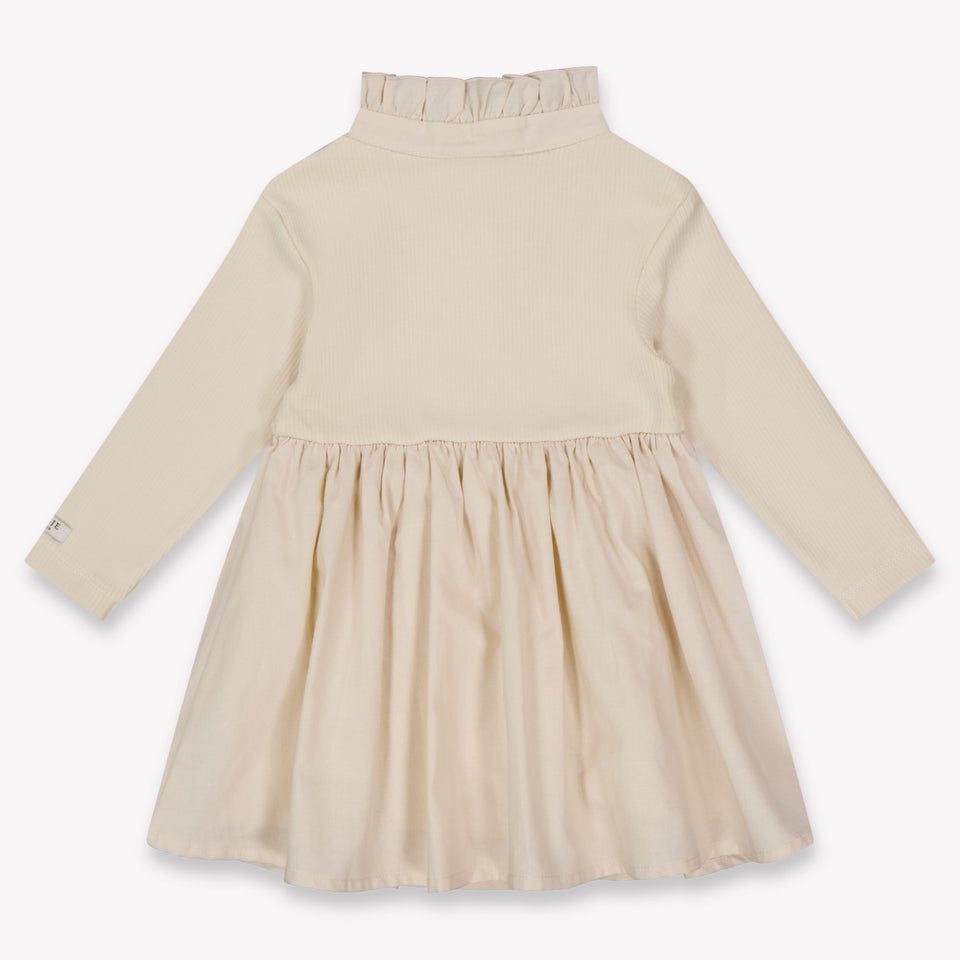 Donsje Amsterdam Louen Baby Meisjes Jurk In Beige